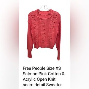 Free People Bell Song Crew Neck Sweater so comfy